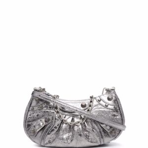 Balenciaga mini Le Cagole metallic shoulder bag