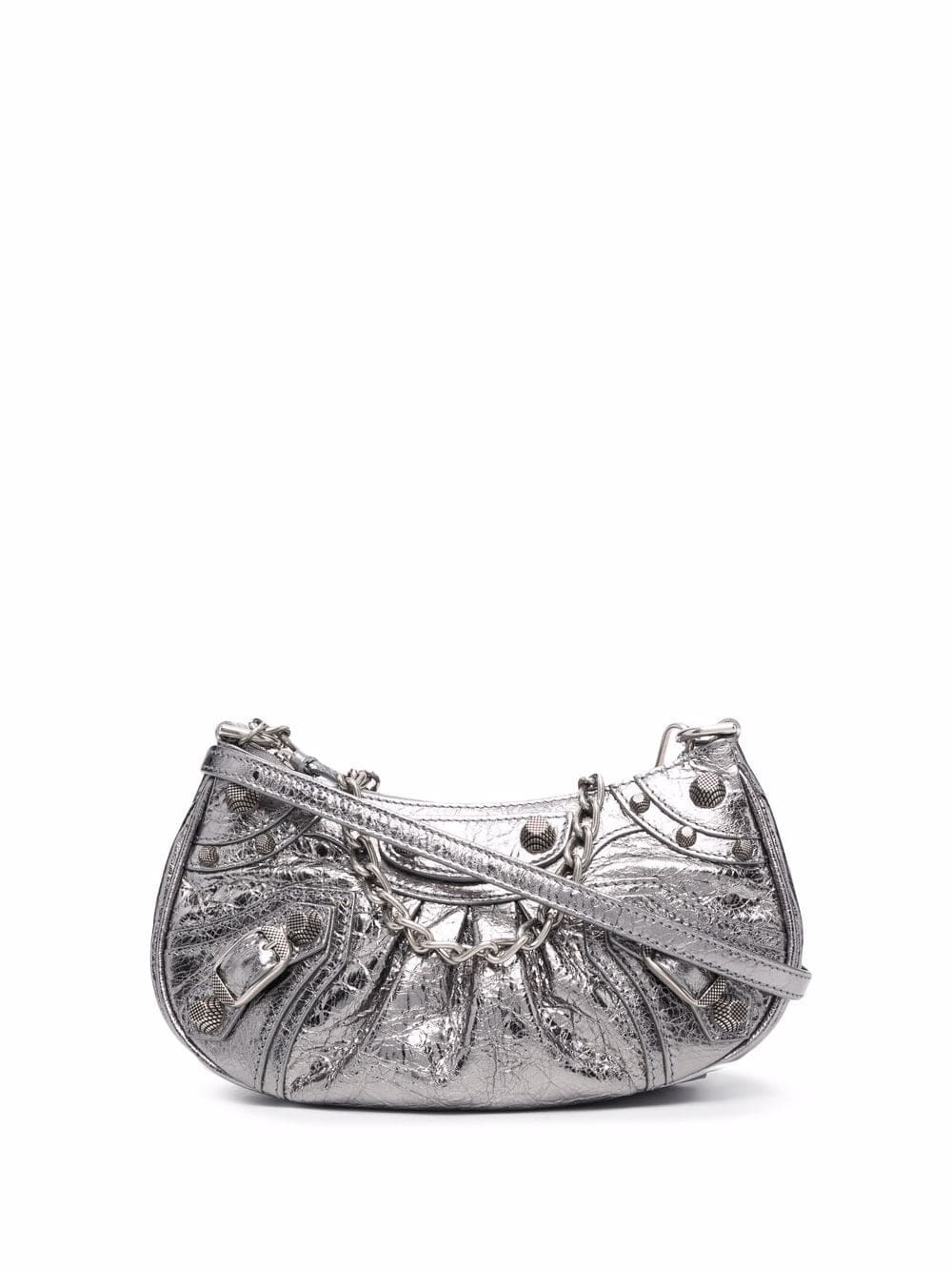 Balenciaga mini Le Cagole metallic shoulder bag