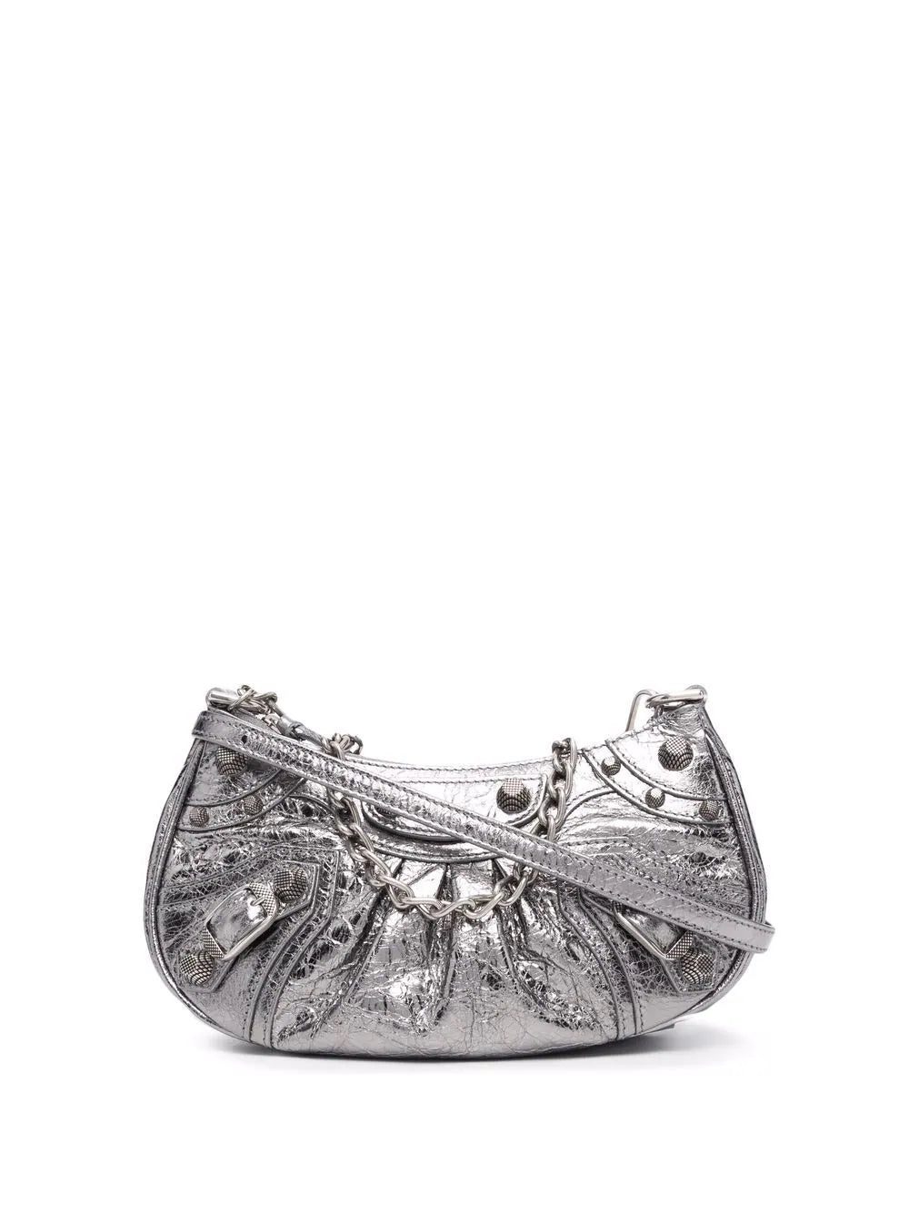 Balenciaga Le Cagole metallic shoulder bag