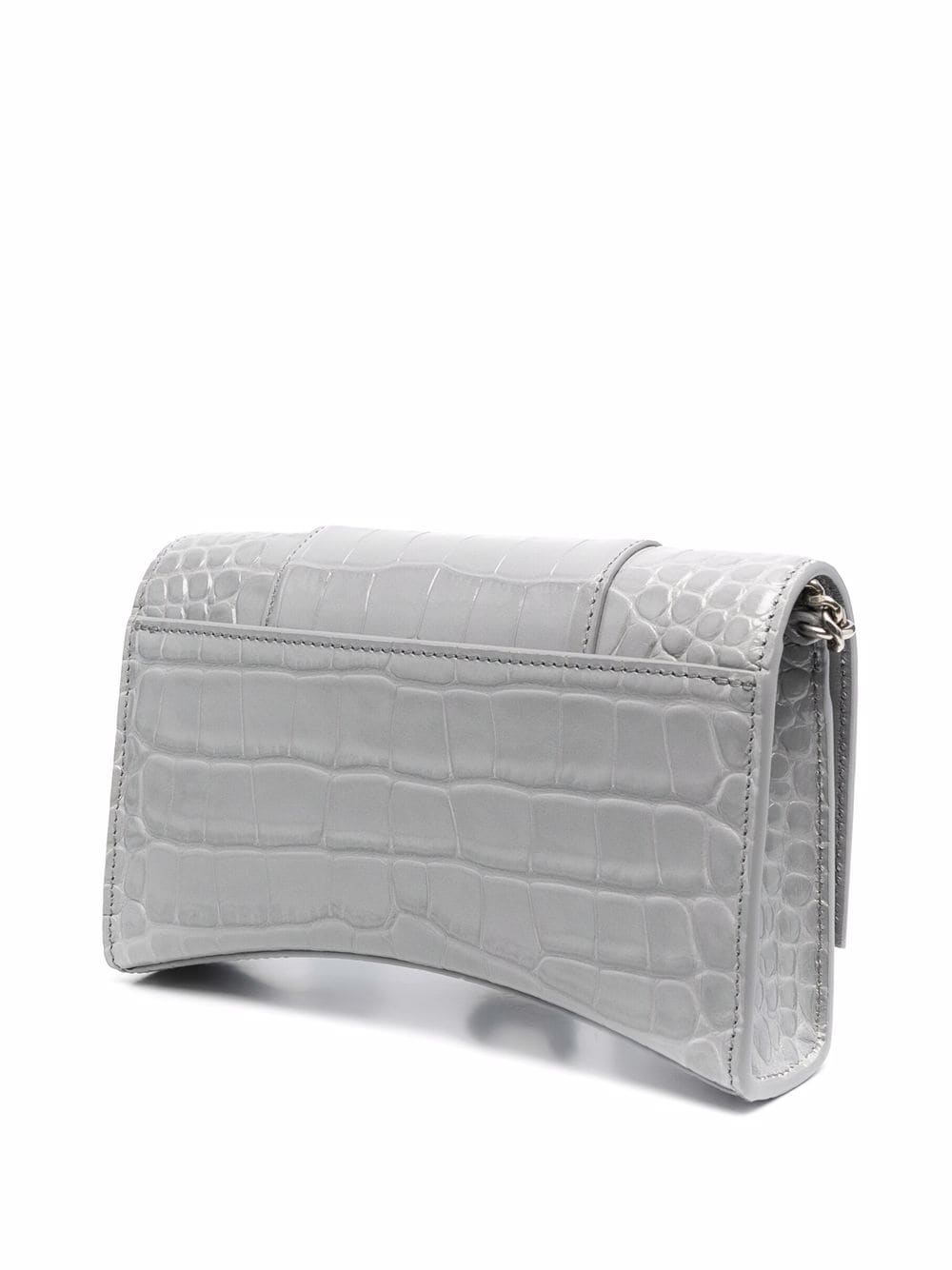 Balenciaga Hourglass crocodile-effect clutch bag - Image 3