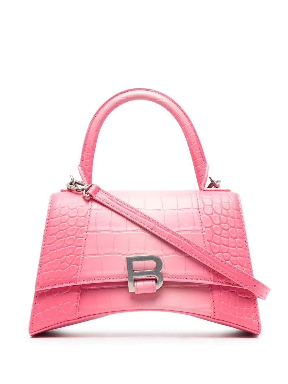 Balenciaga Hourglass S embossed shoulder bag