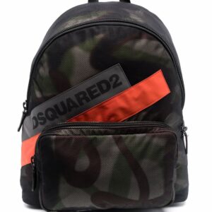 Dsquared2 logo-print mesh backpack