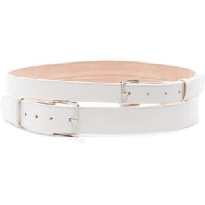 Alexander McQueen  double-buckle leather belt