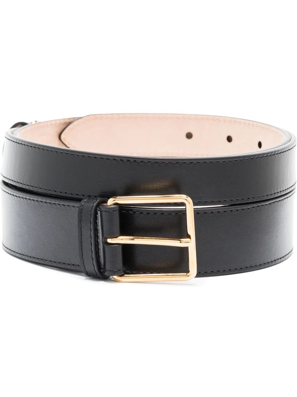 Alexander McQueen double-wrap leather belt