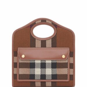 Burberry mini knitted check Pocket bag