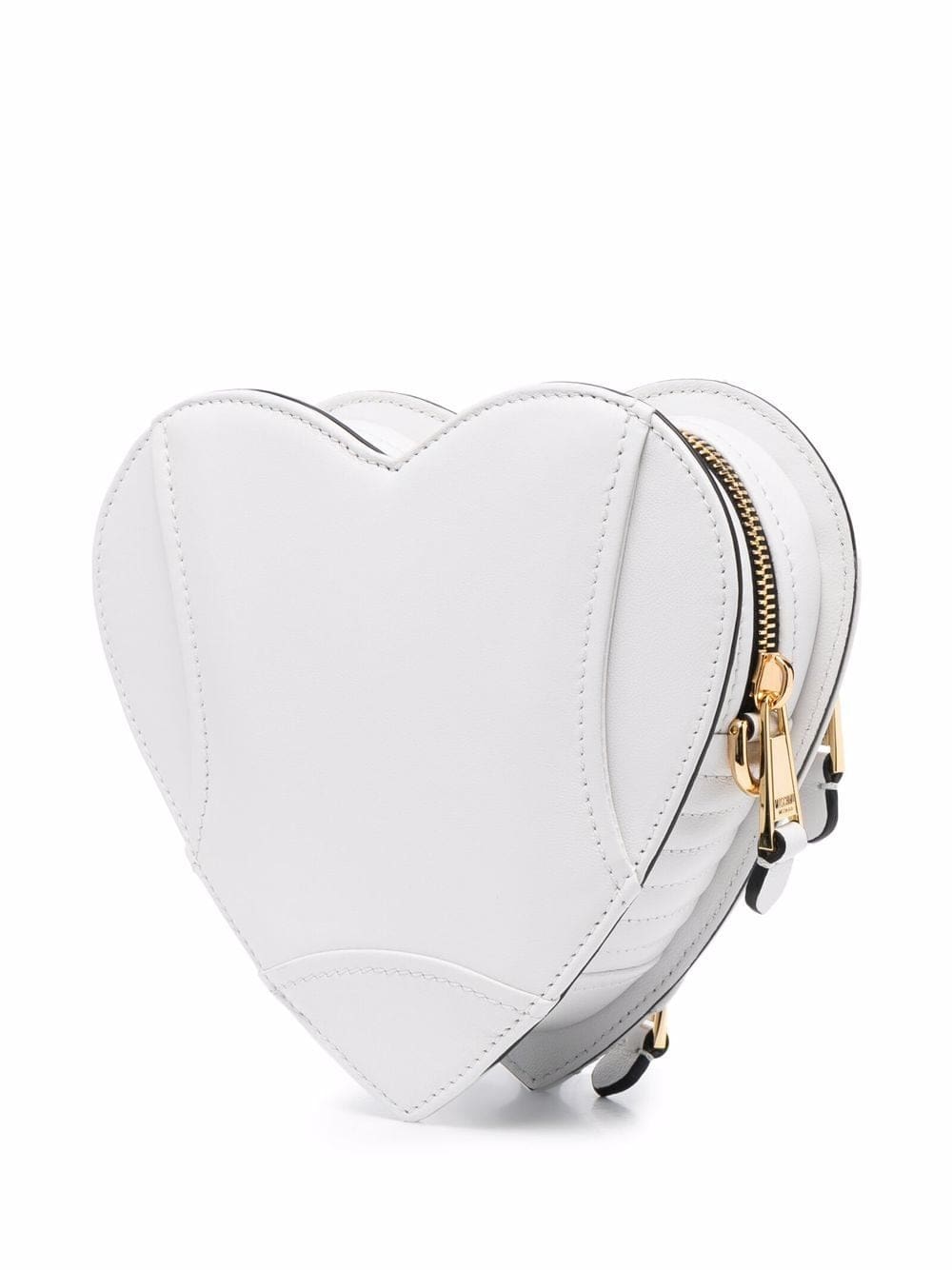 Moschino Heart Biker leather crossbody bag - Image 3