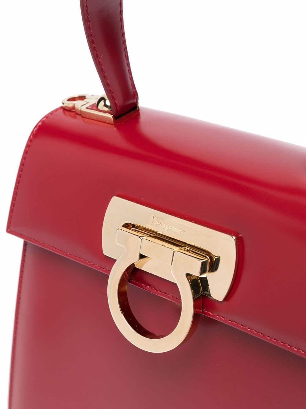 Ferragamo small Gancini-clasp top handle bag - Image 5