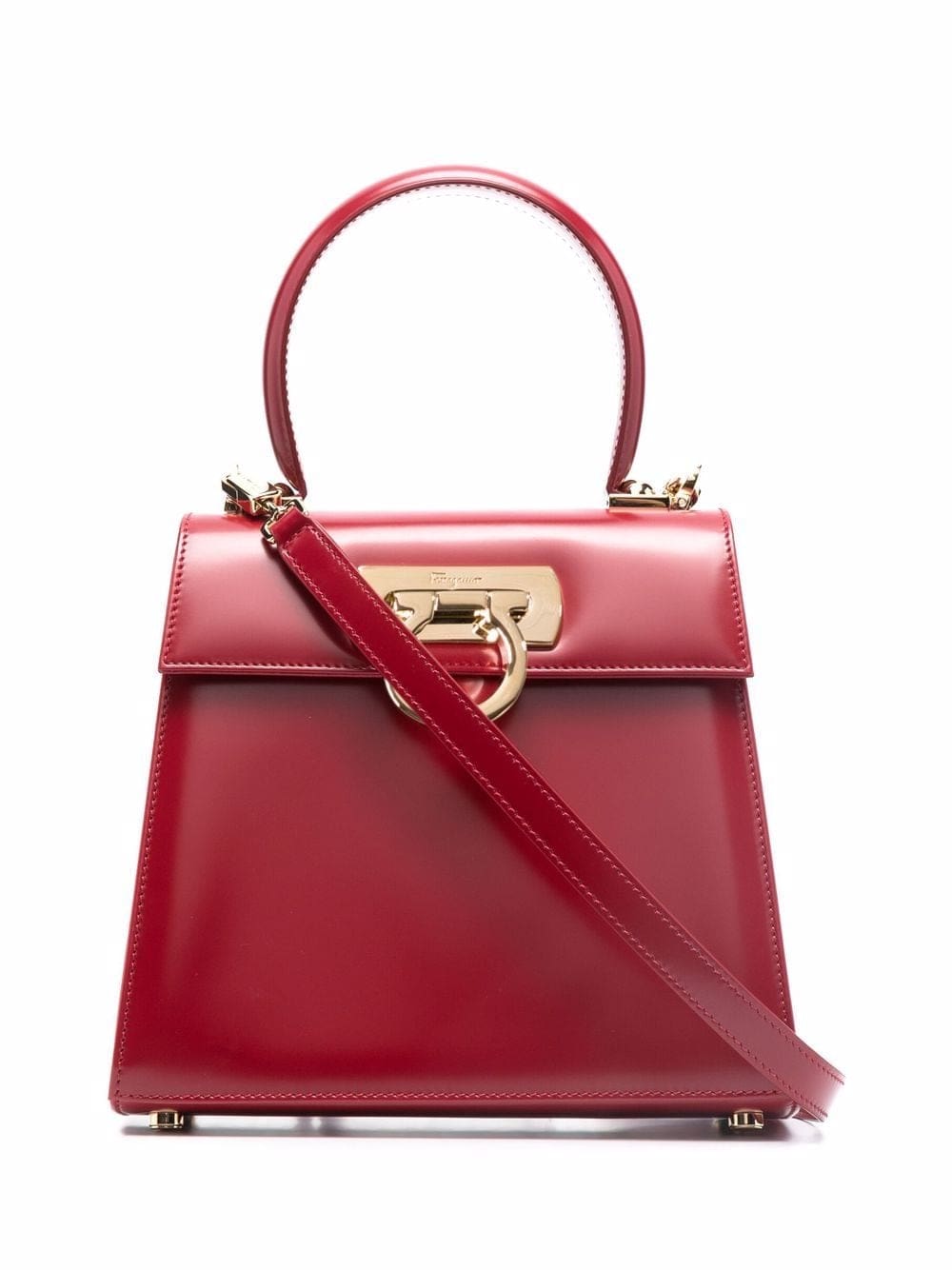 Ferragamo small Gancini-clasp top handle bag