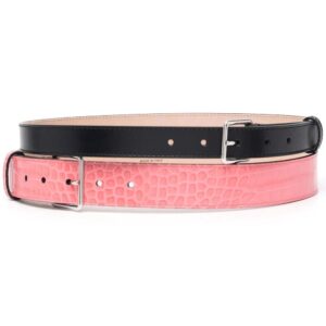 Alexander McQueen  double leather buckle belt