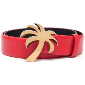 Palm Angels  Palm Tree leather belt