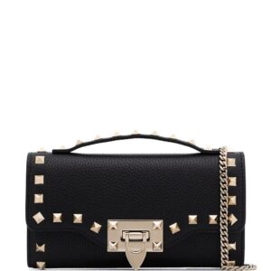 Valentino Garavani  Rockstud flip-lock fastening clutch Bag