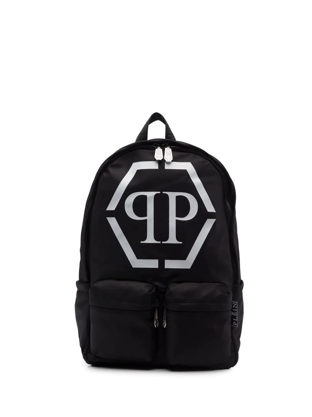 Phillip plein logo-print zip-up backpack