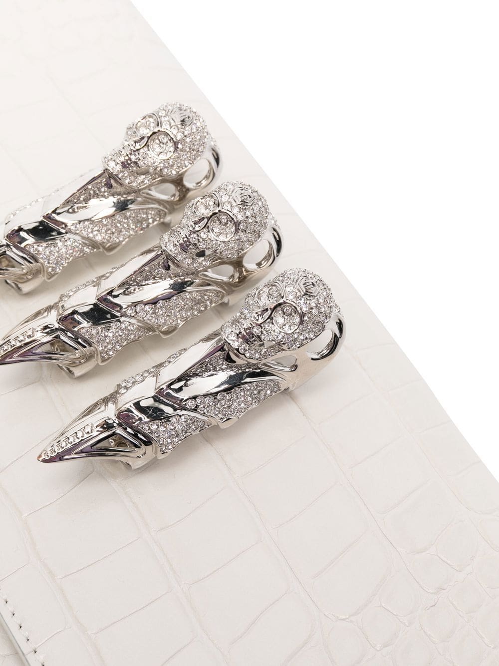 Philipp Plein skull-charm crossbody clutch bag - Image 4