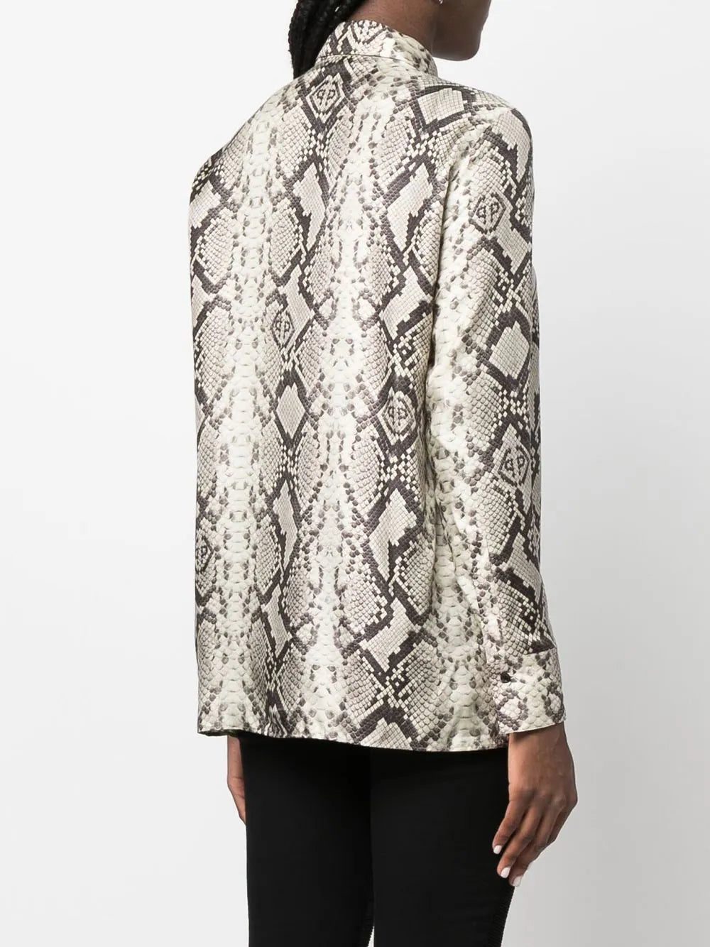 Philipp Plein snakeskin-print button-down shirt - Image 4