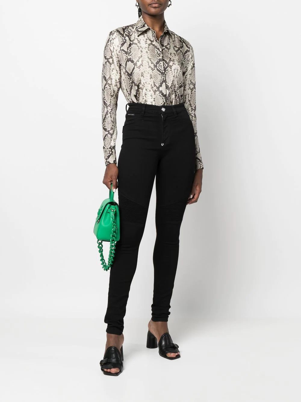 Philipp Plein snakeskin-print button-down shirt - Image 2