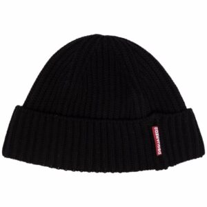 DSQUARED2 ribbed-knit beanie hat
