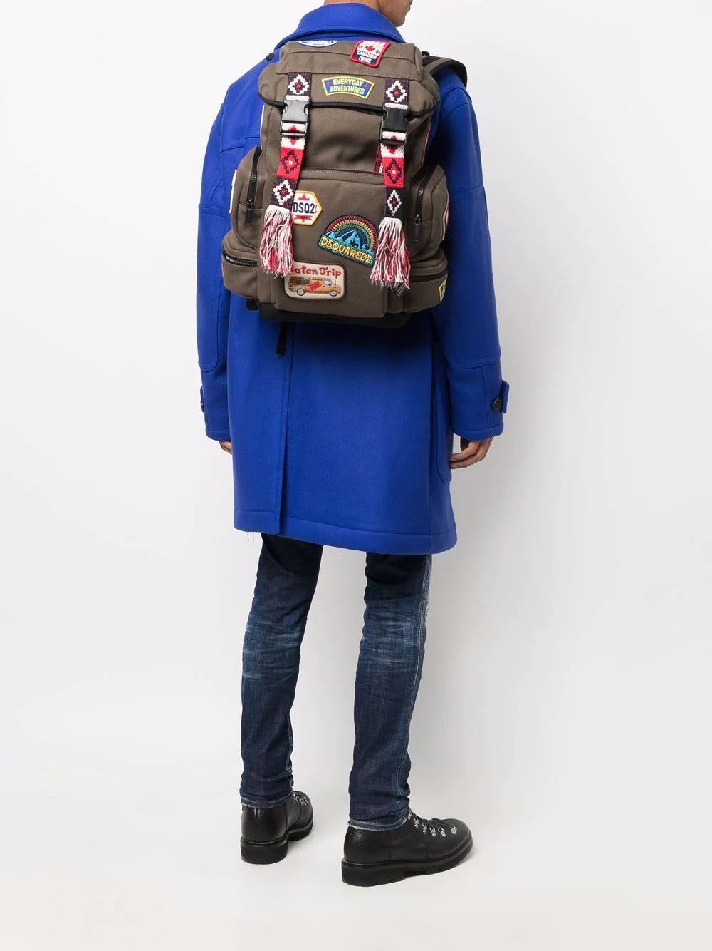 Dsquared2 logo-patches tassel backpack - Image 2