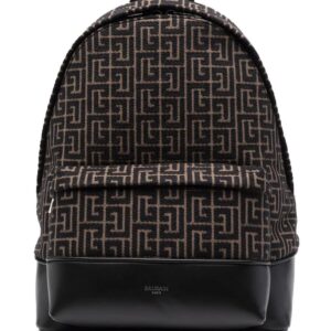 Balmain logo-monogram backpack