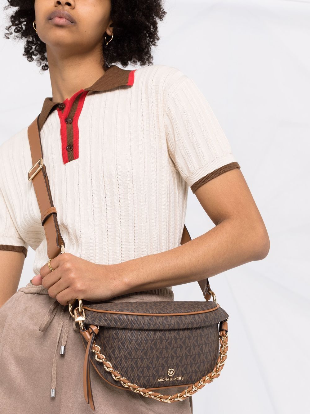 Michael Michael Kors logo-plaque shoulder bag - Image 4