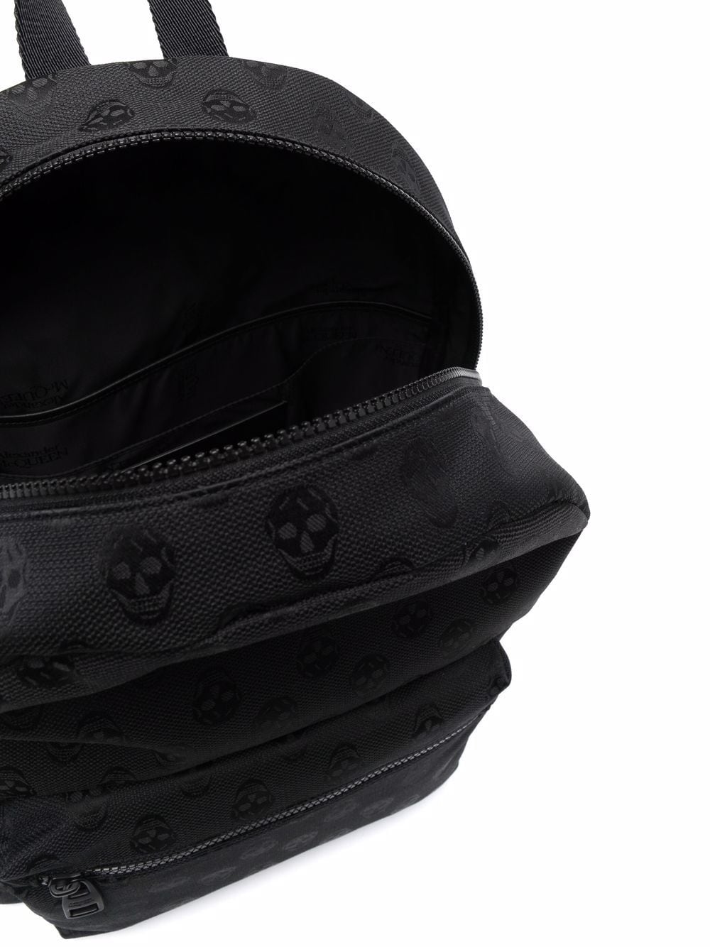 Alexander Mcqueen Biker Skull jacquard-logo backpack - Image 5