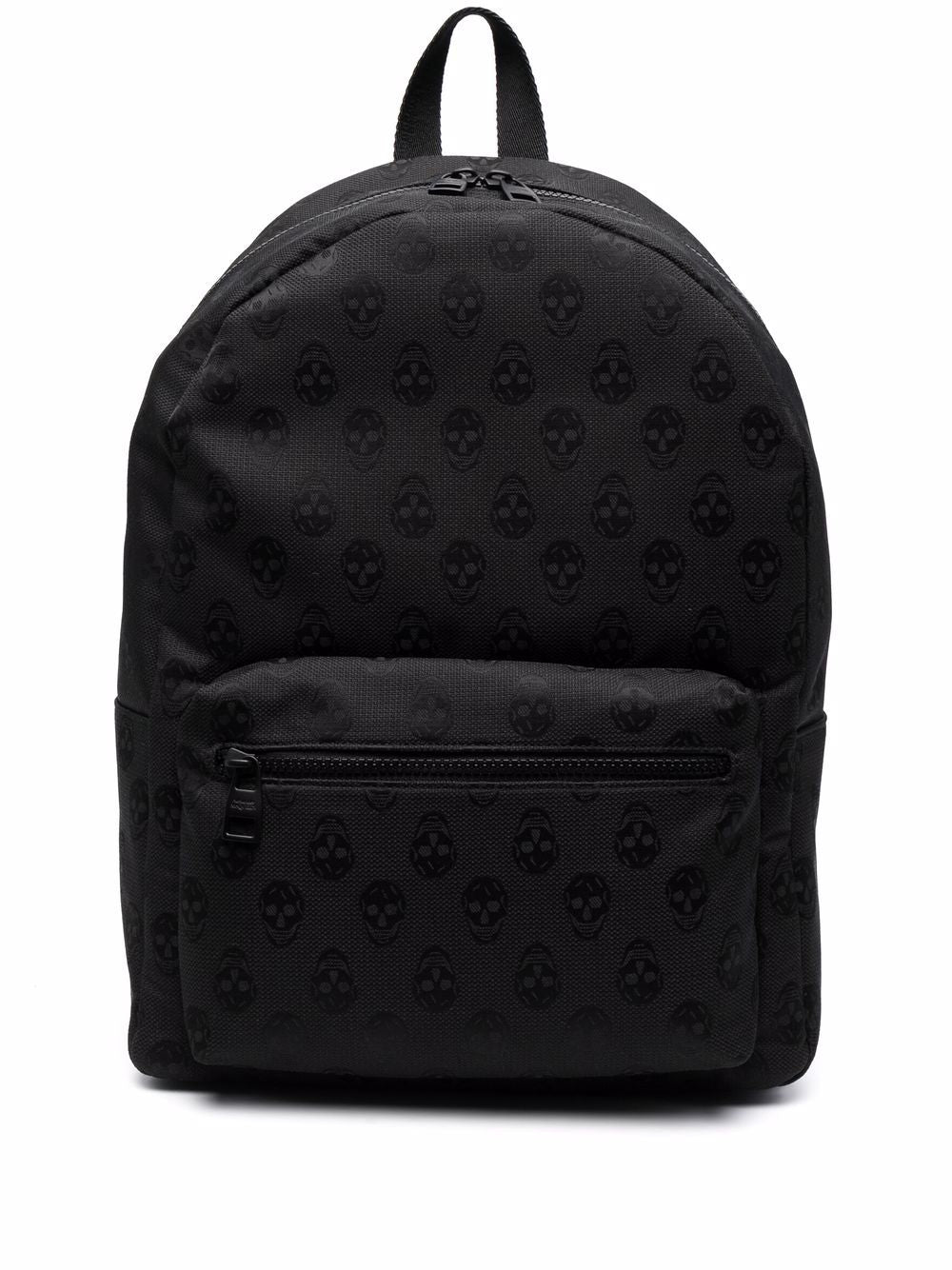 Alexander Mcqueen Biker Skull jacquard-logo backpack