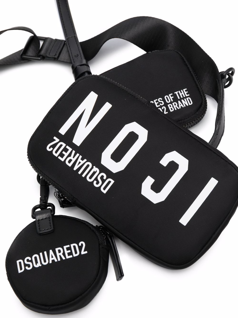 Dsquared2 Icon logo-print messenger bag - Image 4