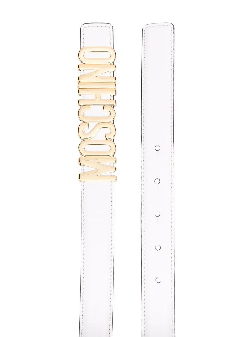 Moschino logo-letter leather belt - Image 2