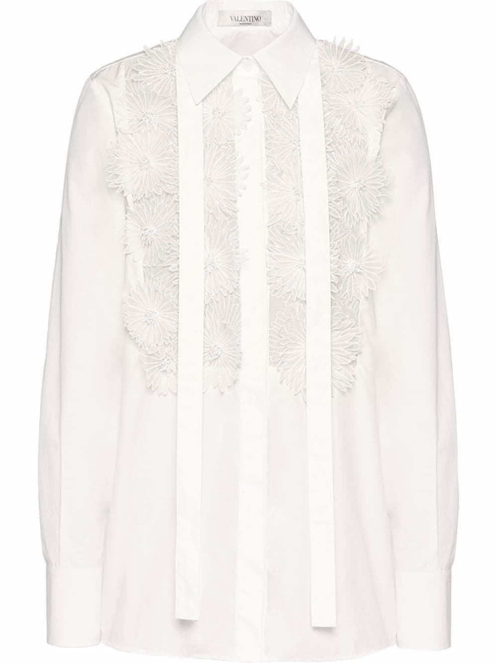 Valentino Garavani appliqué-detail long-sleeve shirt
