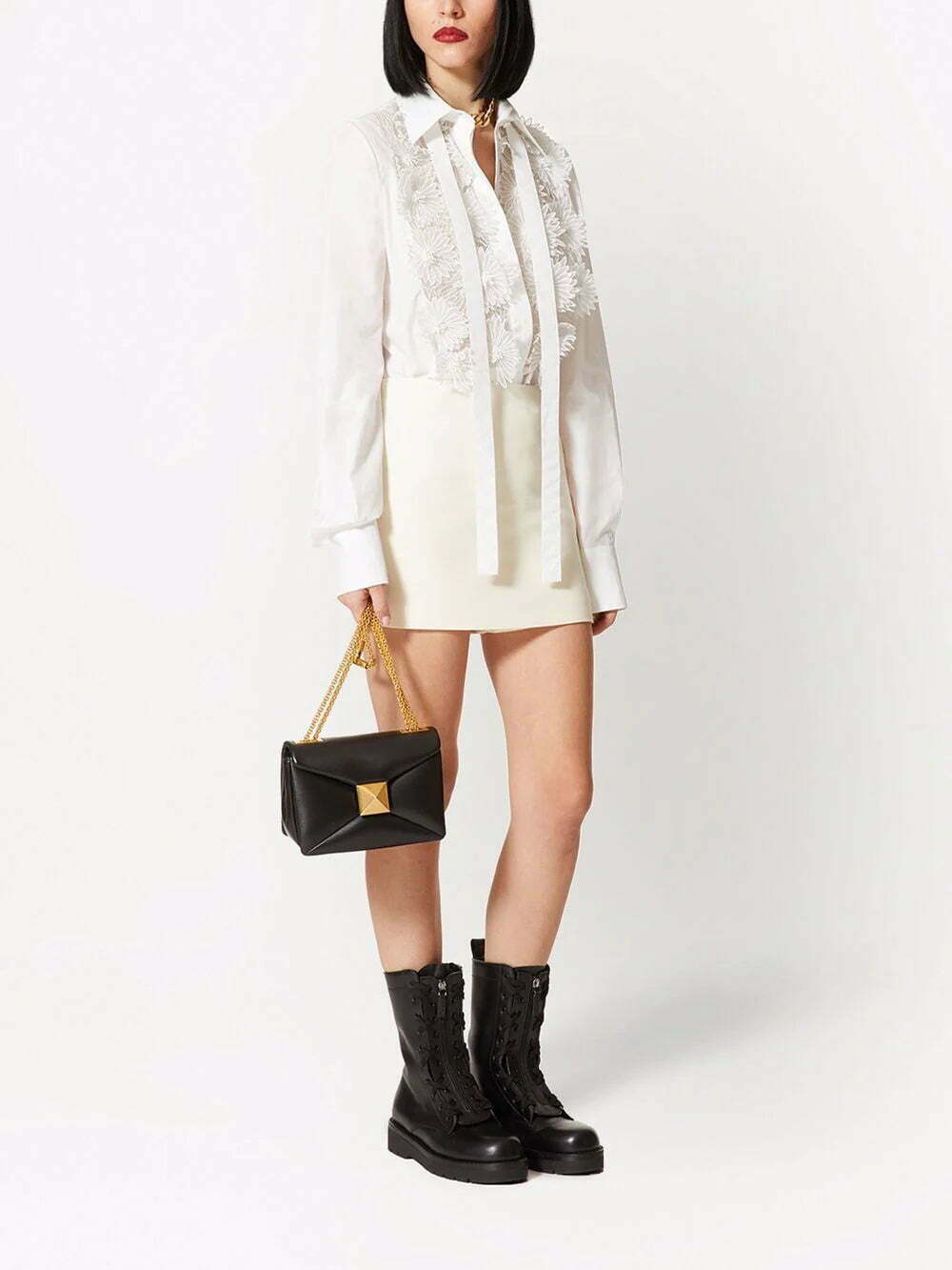 Valentino Garavani appliqué-detail long-sleeve shirt - Image 2