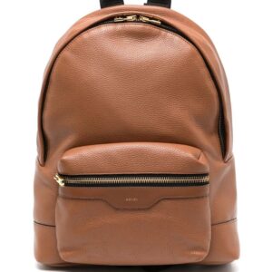 Amiri pebbled-effect zip-around backpack