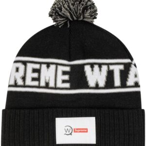 Supreme x WTAPS intarsia logo beanie