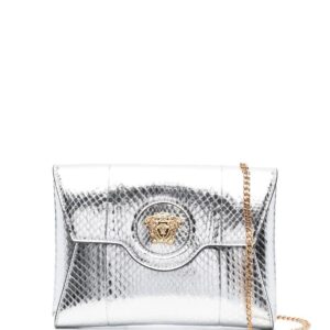 Versace La Medusa metallic shoulder bag