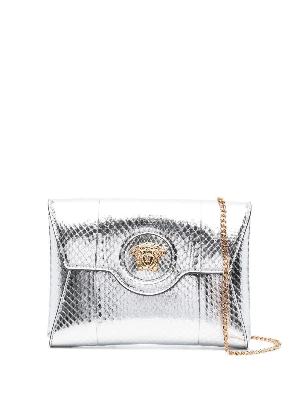Versace La Medusa metallic shoulder bag