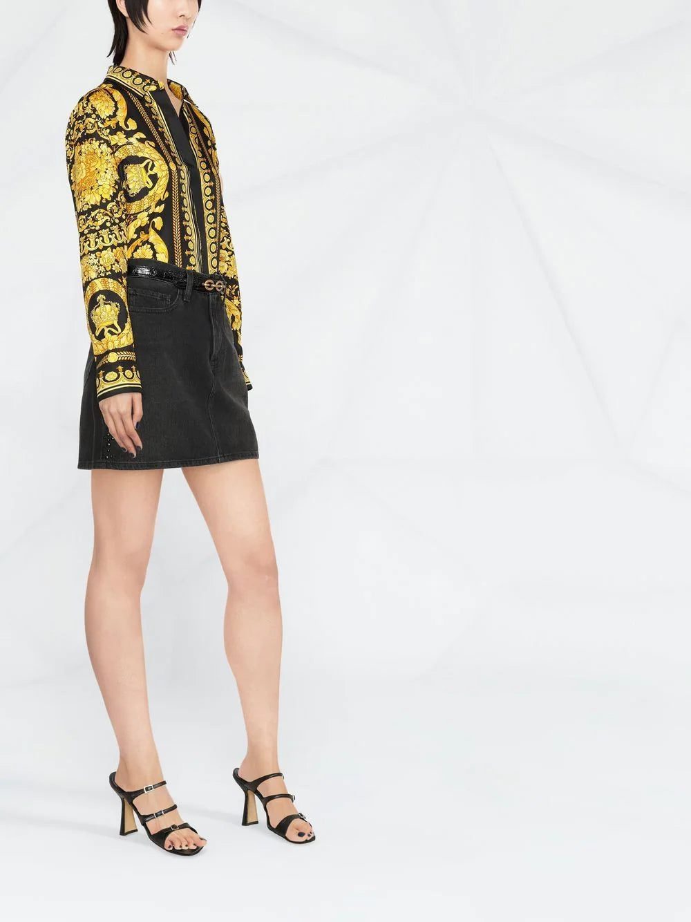 Versace Barocco-print long-sleeve shirt - Image 3