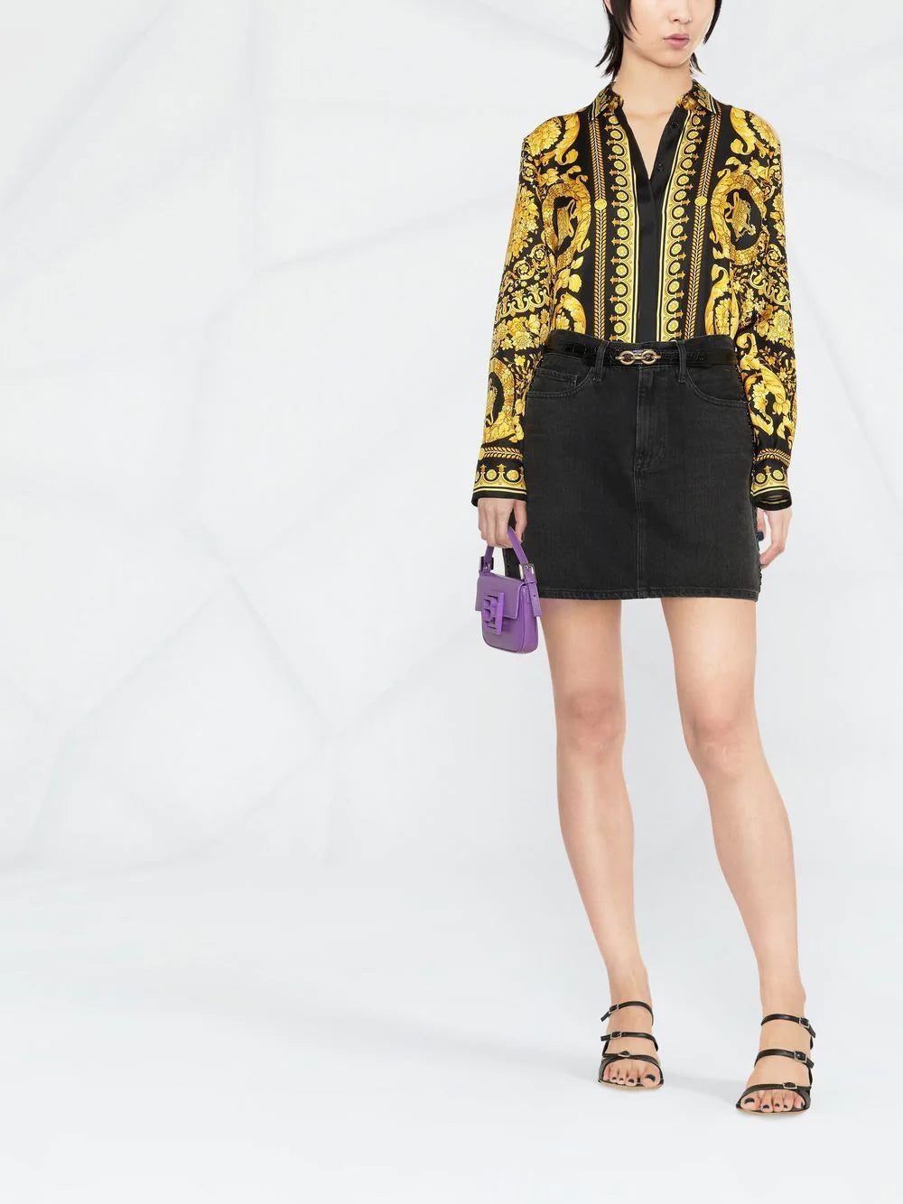 Versace Barocco-print long-sleeve shirt - Image 2