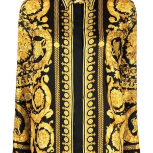 Versace  Barocco-print long-sleeve shirt