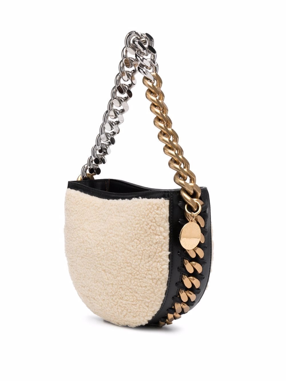 Stella McCartney small Frayme faux-shearling bag - Image 3
