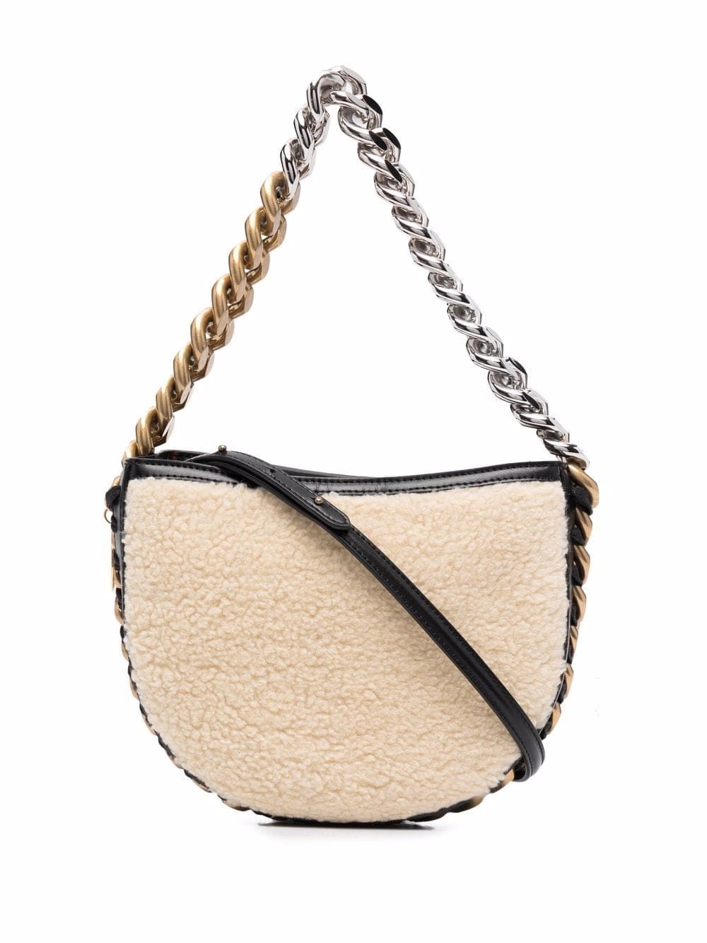 Stella McCartney small Frayme faux-shearling bag