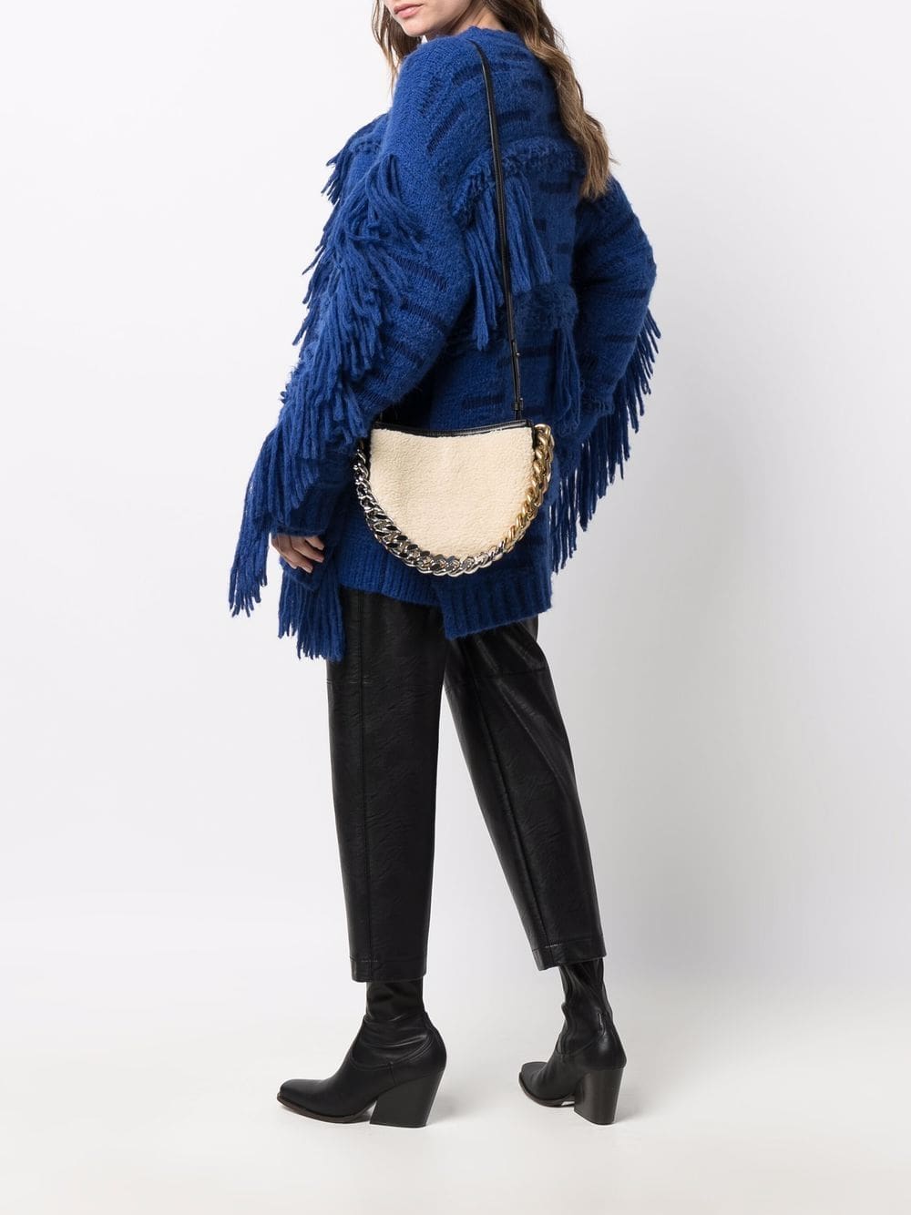 Stella McCartney small Frayme faux-shearling bag - Image 2