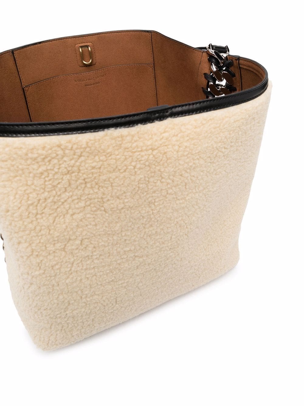 Stella McCartney large faux-shearling tote bag - Image 5
