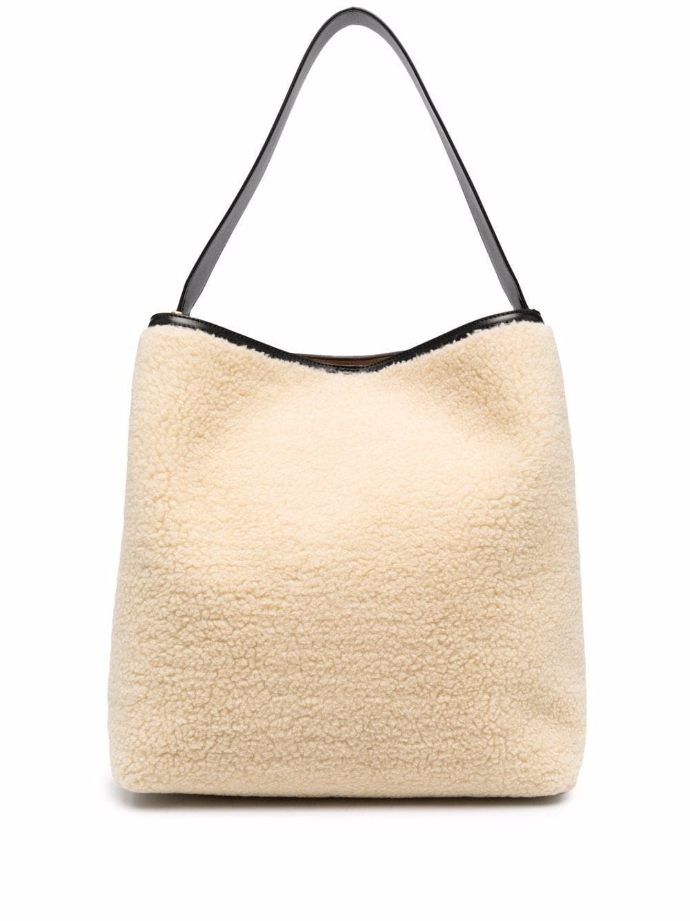 Stella McCartney large faux-shearling tote bag