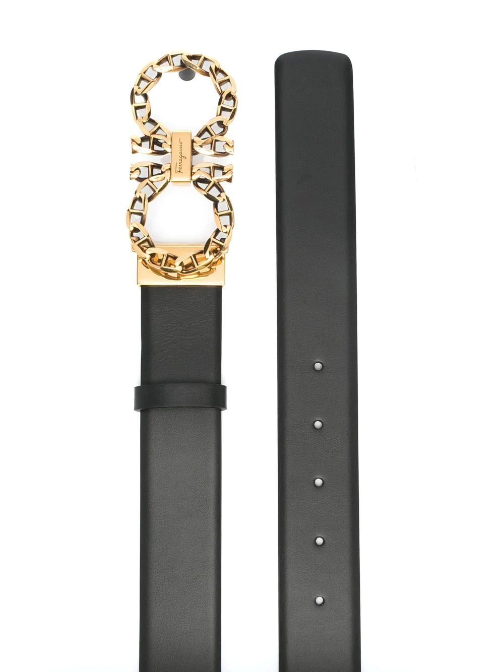 Ferragamo gancini-buckle leather belt - Image 2