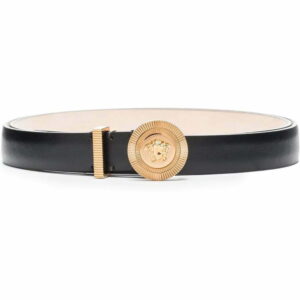 Versace  Medusa logo-buckle leather belt