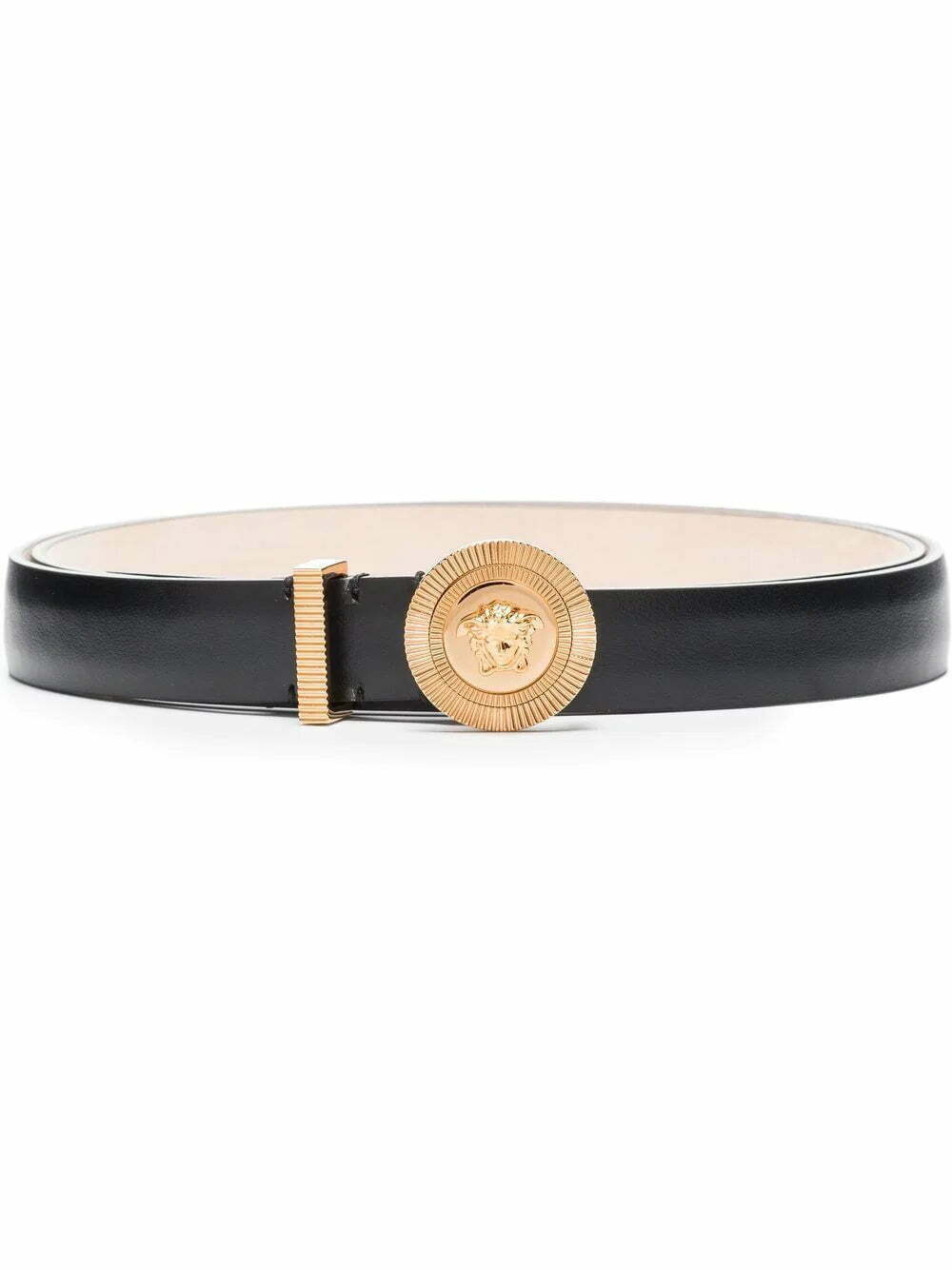 Versace Medusa logo-buckle leather belt