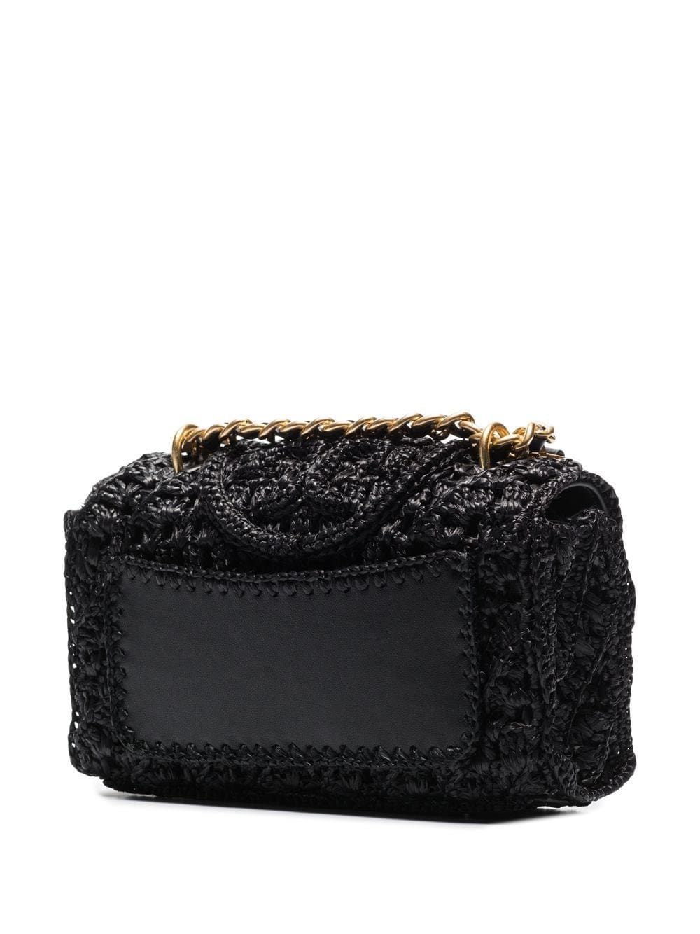 Tory Burch small Fleming raffia shoulder bag - Image 3
