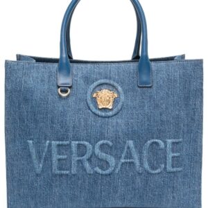 Versace Medusa denim tote bag