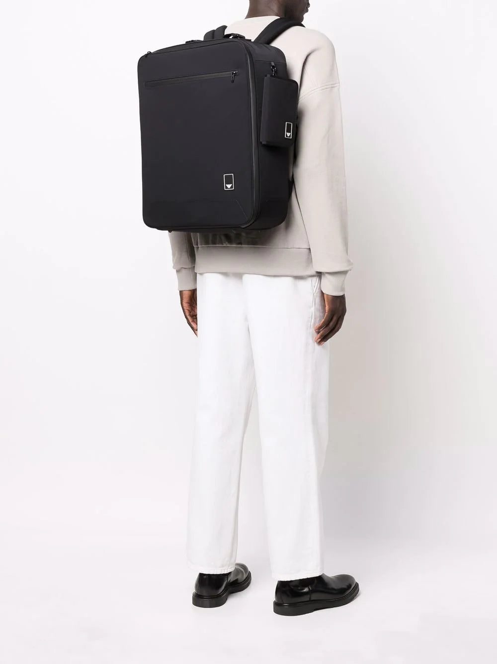 Emporio Armani logo zipped backpack - Image 2