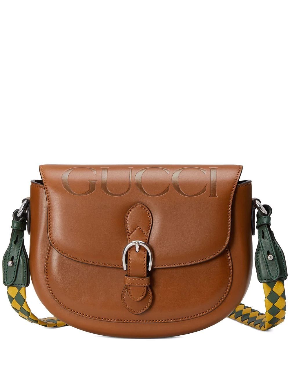 Gucci logo-print leather shoulder bag
