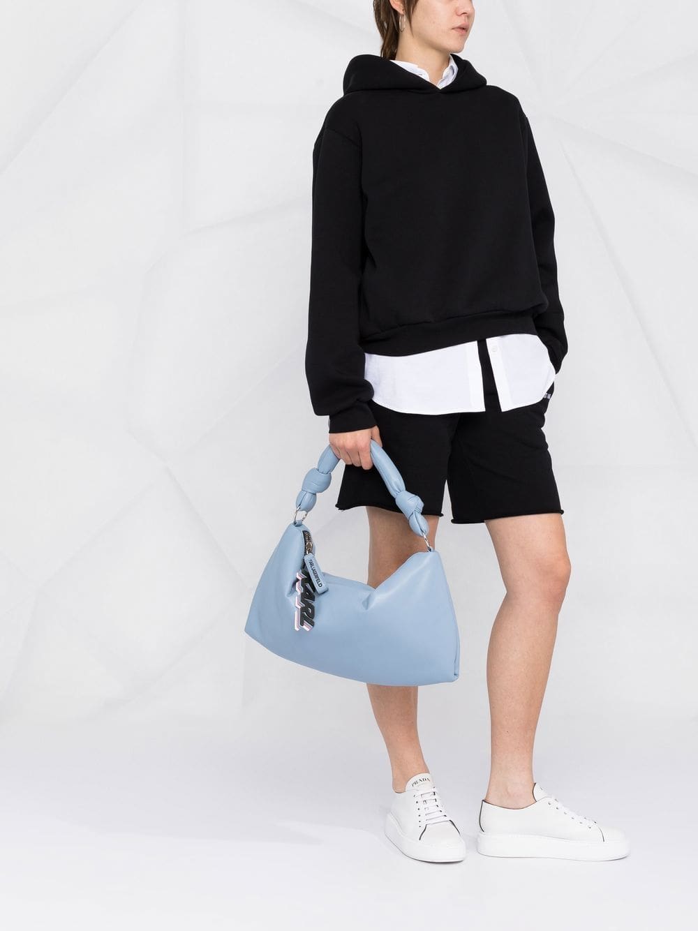 Karl Lagerfeld K/Knotted medium padded shoulder bag - Image 2