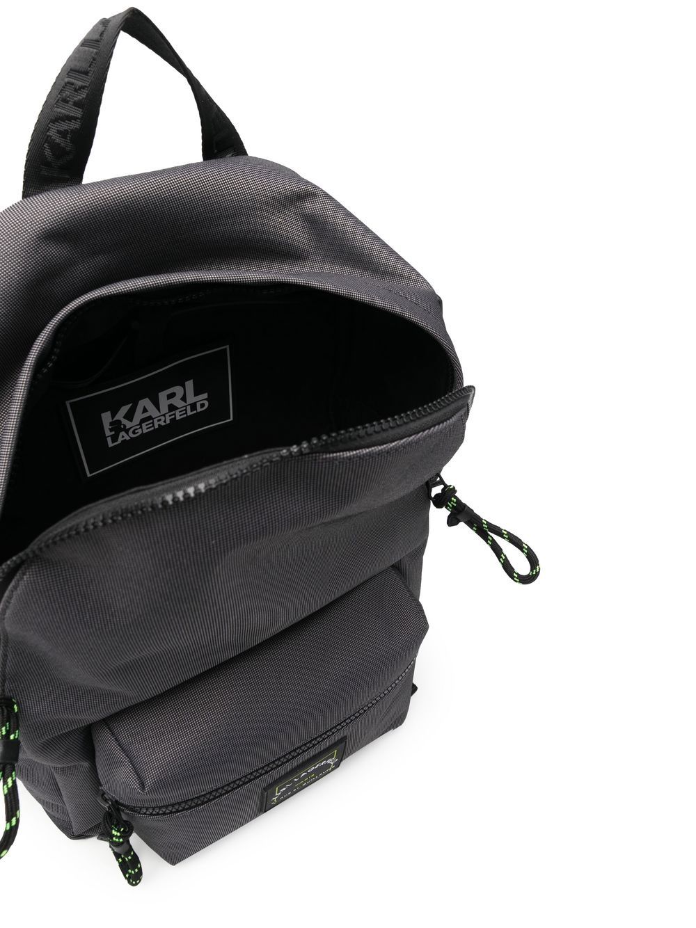 Karl Lagerfeld logo-patch backpack - Image 5